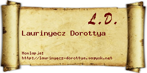 Laurinyecz Dorottya névjegykártya